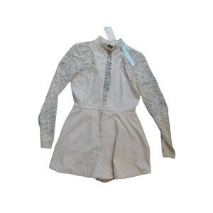 She + Sky Size S Small Short Lace STRETCH Shorts Romper Dress NWT